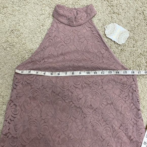 NWT Altr’d State Dusty Rose Mauve Galoon Lace Swing Halter Size Small - Picture 9 of 12